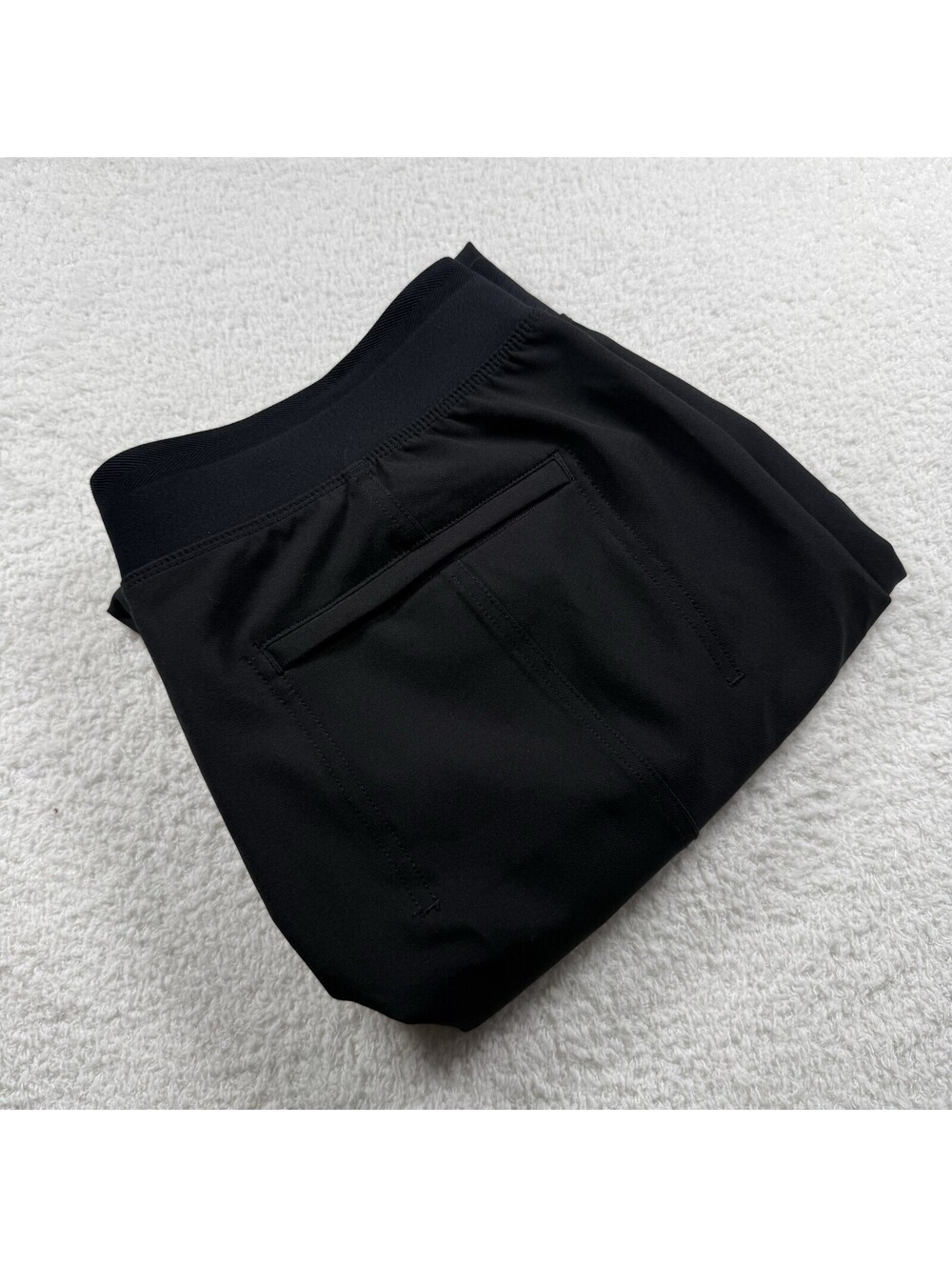 Athleta Women’s 16 Tall Black Cargo Pants Stretch Zip Pockets Adjustable Hem